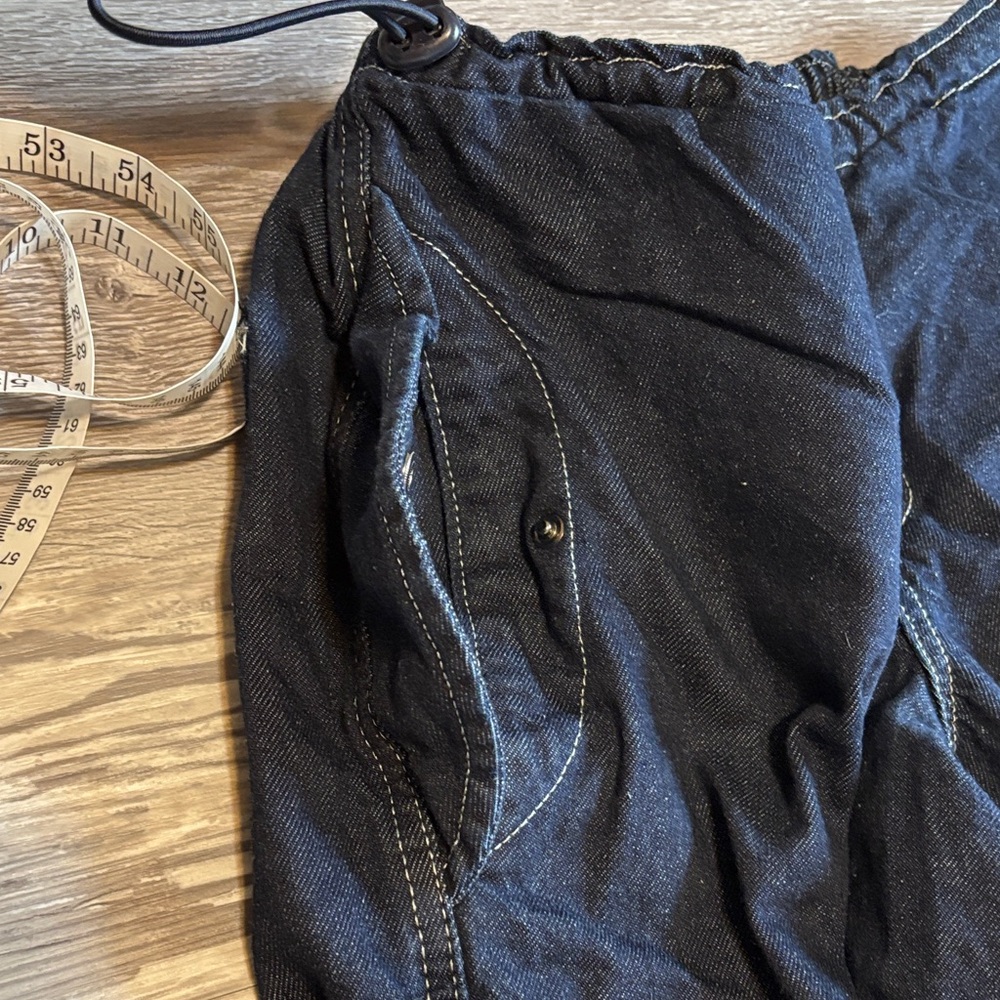 BDG Denim Baggy Cargo Pants in Dark Blue Size x-small - Picture 3 of 12